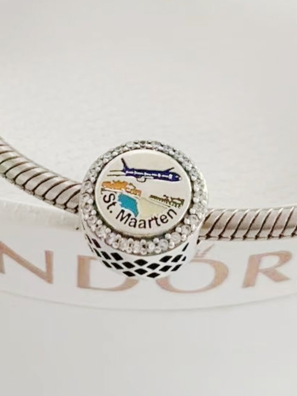 Pandora St Maarten Exclusive Charm Travel The plane Pendant